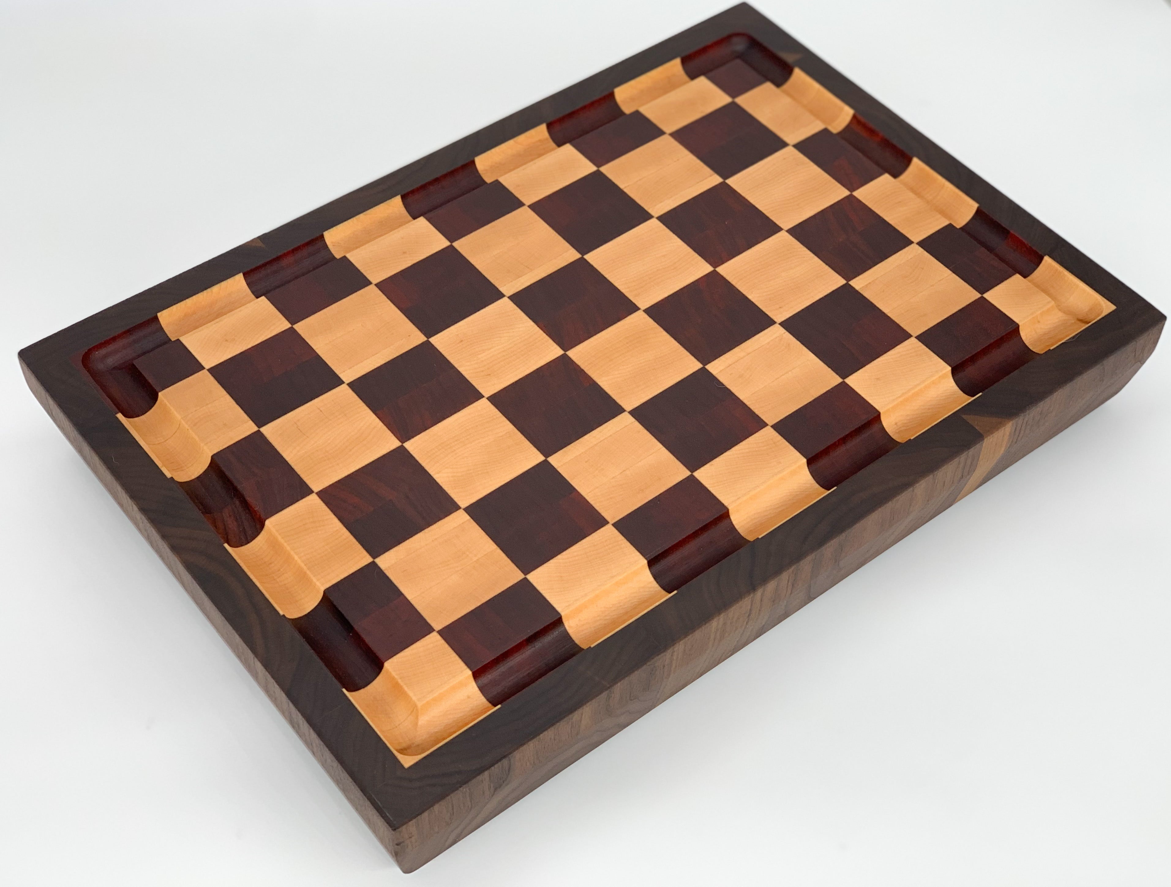 Maple and Cherry Checkerboard End Grain Cutting Board